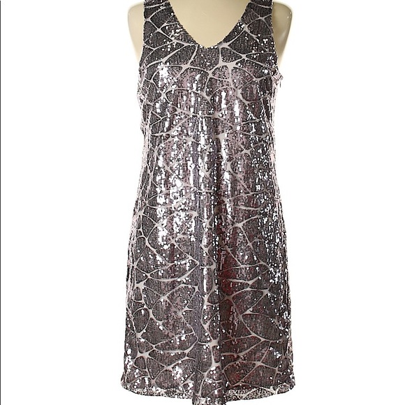 NWT Metallic Lilac Gianni Bini Cocktail Dress - Picture 3 of 8